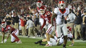 Georgia overcomes Oklahoma in 2 OTs in CFP semis