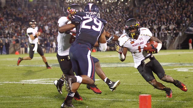 NCAA Football: Maryland at Connecticut