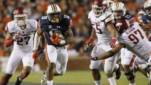 No. 21 Auburn crushes No. 17 Arkansas 56-3