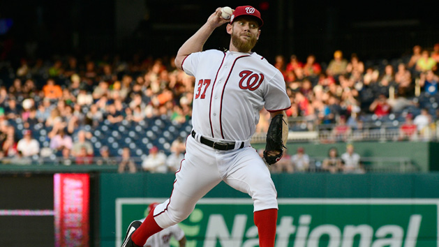 May 2, 2018; Washington, DC, USA; Washington Nationals starting pitcher Stephen Strasburg (37) pitches during the first inning against the Pittsburgh Pirates at Nationals Park. Photo Credit: Tommy Gilligan-USA TODAY Sports