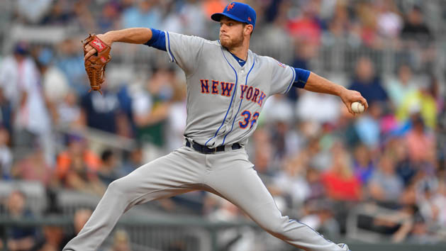Jun 10, 2017; Atlanta, GA, USA; New York Mets starting pitcher Steven Matz (32) pitches against the Atlanta Braves during the sixth inning at SunTrust Park. Photo Credit: Dale Zanine-USA TODAY Sports
