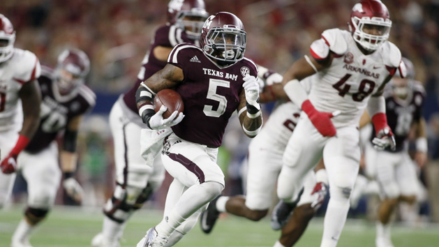 Alabama must keep an eye on Texas A&M running back Trayveon Williams. Photo Credit: Tim Heitman-USA TODAY Sports