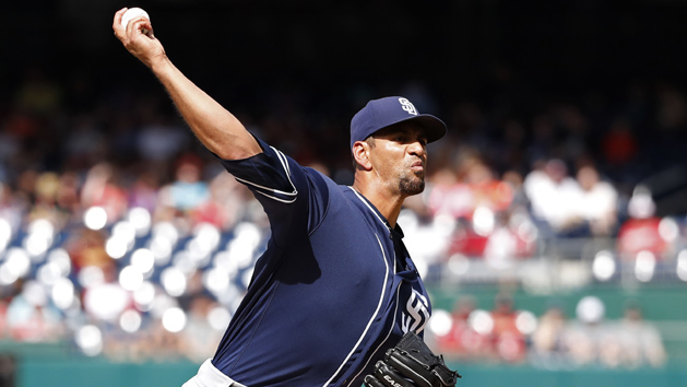 May 23, 2018; Washington, DC, USA; San Diego Padres starting pitcher Tyson Ross (38) pitches against the Washington Nationals in the first inning at Nationals Park. Photo Credit: Geoff Burke-USA TODAY Sports