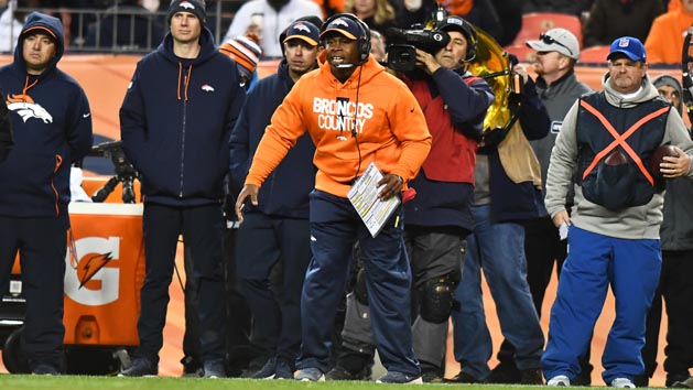 Dec 30, 2018; Denver, CO, USA; Denver Broncos head coach Vance Joseph on the sidelines in the fourth quarter against the Denver Broncos at Broncos Stadium at Mile High. Photo Credit: Ron Chenoy-USA TODAY Sports